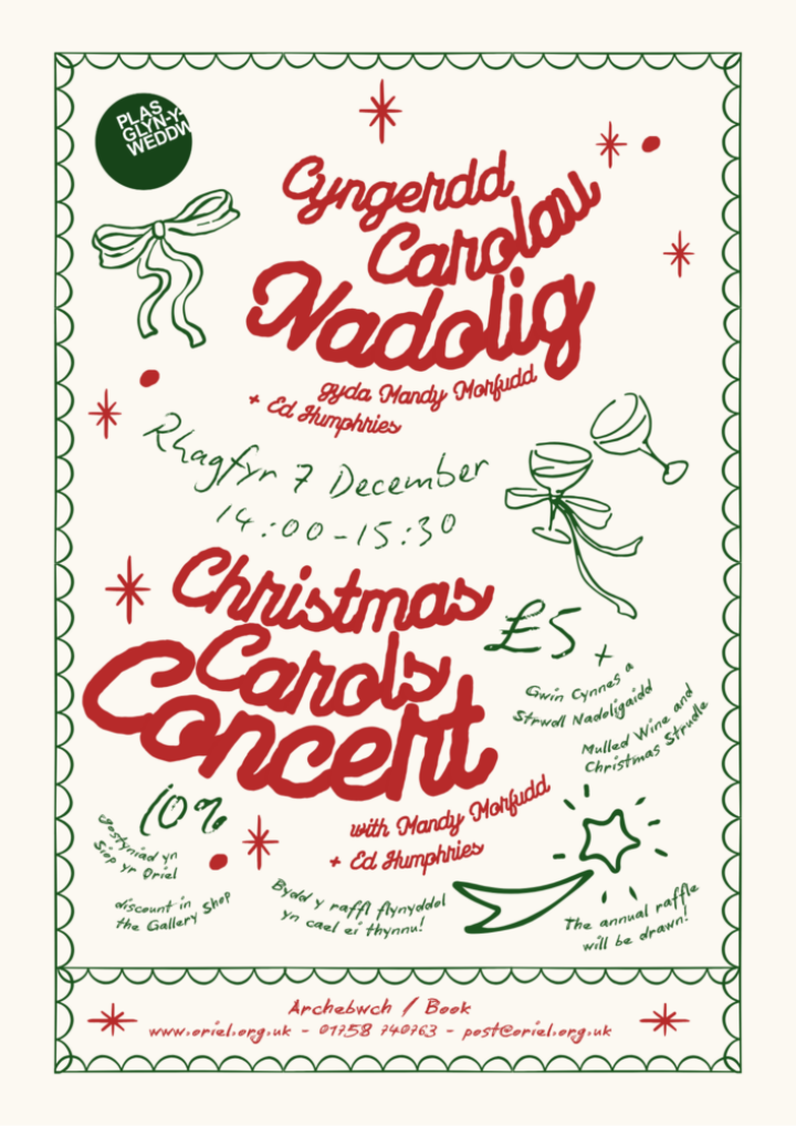 Poster Cyngerdd Carolau